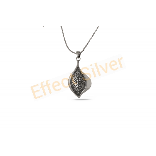 Silver Pendant - Leaf